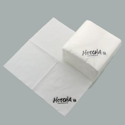 China White bespoke table paper napkins restaurant paper napkins disposable bamboo lunch napkin paper for sale