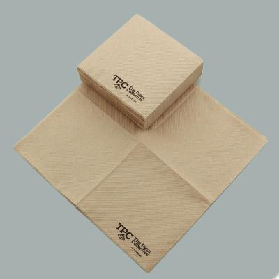 China Food Contact Grade Unbleached 100% Pre-consumer Recycled Towel Biodegradable Brown Towel for sale