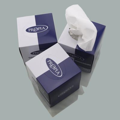 China Cubic box 2ply 3ply soft yet strong 4ply quality cube facial tissue box tissue box advertising tissue box cube for sale