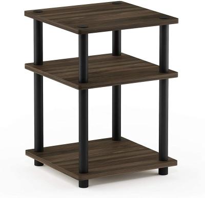 China 2 Tier Black Color Multifunctional Side Tables For Bed Rooms T0813 for sale