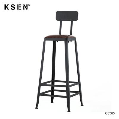 China Modern High Bar Chair Modern Metal Stools For Cafe Bar KC-C0365 for sale