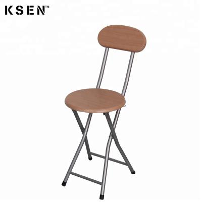 China Wholesale Portable Living Leisure Chair Furniture Wood Metal Folding Chair 7343N for sale