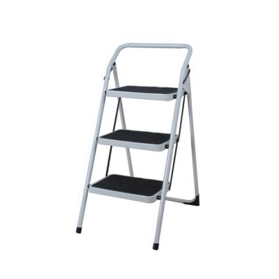 China Folding Ladders Save Space KC-7023C1 Metal 3 Step Folding Step Ladder for sale