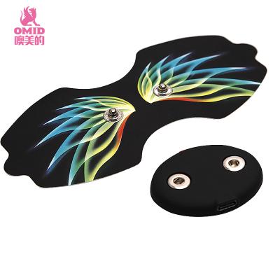 China Mini Neck Sticker Body Muscle Comfortable Relax Non-slip Silicone Massage Pads Cordless Ten Unit Massager for sale