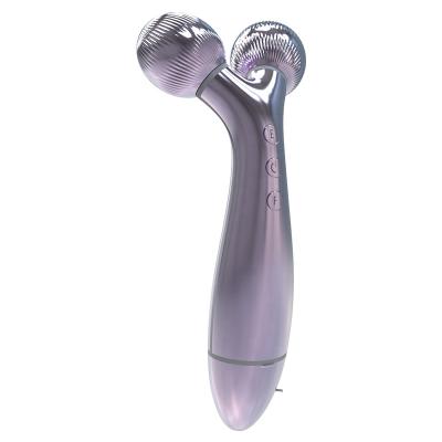 China 3D Anti-Puffiness Massager 360 Dregrees Massage Face Roller Magnetic Filling Facial Massage For Slimming for sale