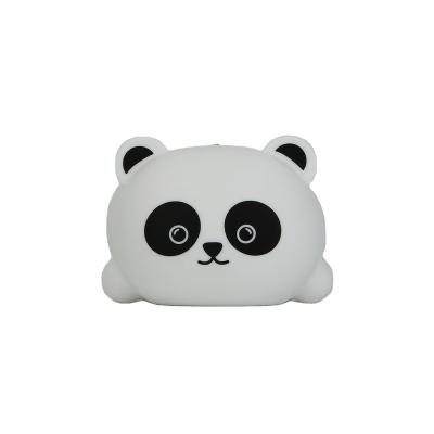 China Silicone sell well panda shape of pen bag silicone pencil bag for child big capacity silicon pouch for unisex pen silicon pencil case for sale