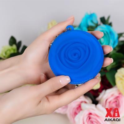 China Recycle High Quality Silicone Rose Hang Bag Wallet Silicon Pouch Hot Sale Silicone Coin Purse Mony Bag Wholesale Silicone for sale