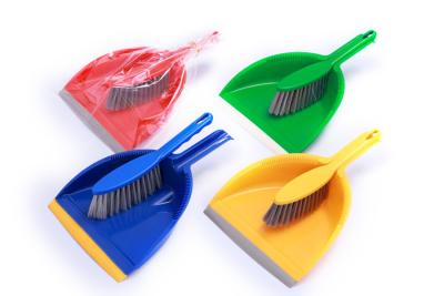 China Soft Fiber Long Handled Dustpan with Brush , Household Cleaning Tools for sale