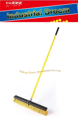 China Metal Handle Big hook Industrial Push Brooms Aluminium screw for sale