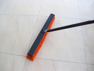 China Virgin PP PET Cleaning Industrial Push Brooms head Eco friendly for sale