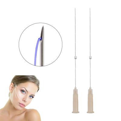 China Adult Durable Absorbable Facial Treatment v Lift Mono PDO Thread PLLA PCL PDO Ine Face Thread With Needle for sale