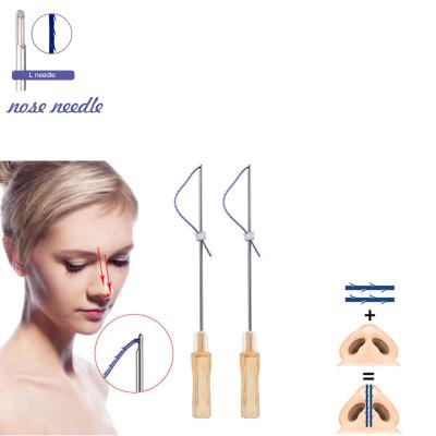 China TOOTH LIFT 2-1 L Needle 19G 38mm PDO Sterile Absorbable Nose Wire Adult Korea Nose Lift For Non-surgical for sale