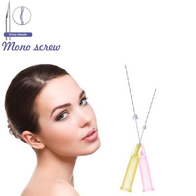 China Adult anti-aging absorbable single needle mono needle pdo thread lift for beauty use for sale