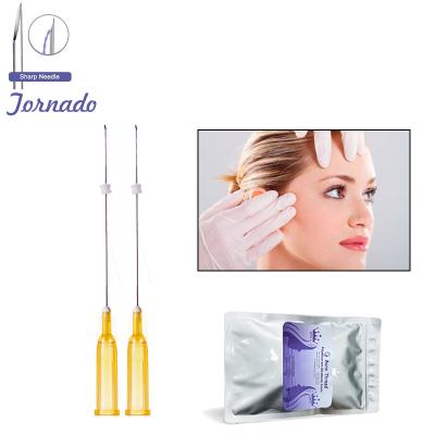 China Good price Korea adult polydioxanone suture tornado 27G 50mm pdo facial lifting hilos thread face lift for beauty for sale