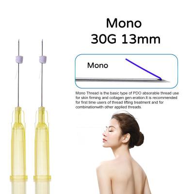 China Factory Korea collagen hilos tensores adult skin lifting 30G 13mm mono pdo thread face lift for facial massage for sale