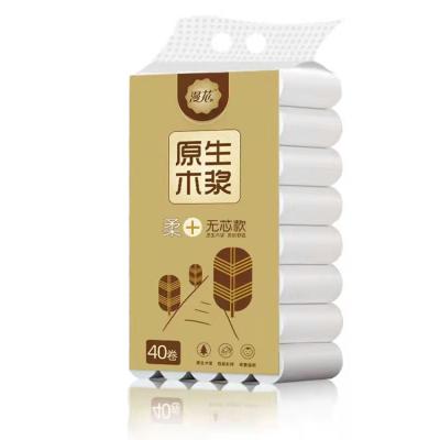 China Comfortable Wholesale Roll Tissue Napkin Tissues Toilet Paper Toilet Paper Roll for sale