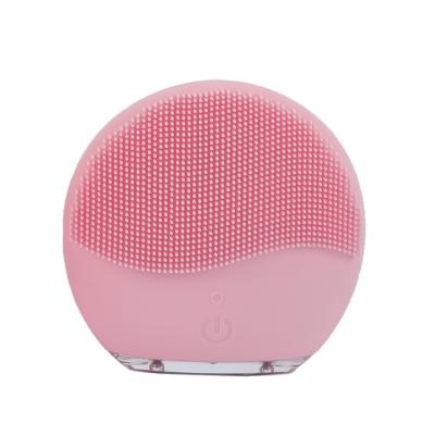 China Car Beauty SPA Face Deep Cleansing Soft Vibrating Electric Facial Cleansing Brush Heated for sale