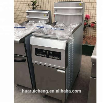 China Commercial Fast Food Hotels Restaurant Double Basket Gas Deep Fryer for sale