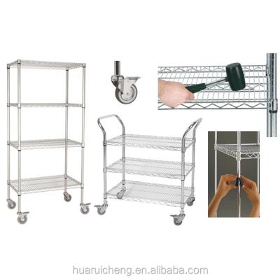 China Corrosion Protection Restaurant Kitchen Heavy Duty Adjustable Stainless Steel Wire Shelving for sale