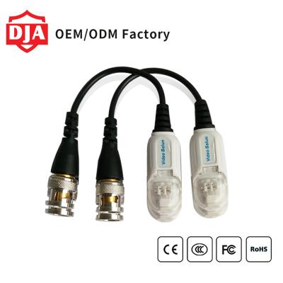 China Analog CCTV Anti-Jamming / Surge Protection RJ45 BNC To UPT Balanced Transformer Passive Video Transceiver for sale