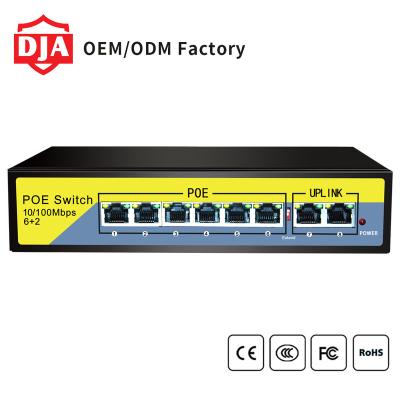 China Non-standard POE 10/100Mbps 8 ports passive poe switch for IP camera for sale