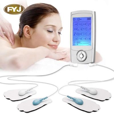 China Electronic Muscle Stimulator Ten Pulse Massager Pulse Stimulator Muscle EMS Dix Unit with 16 Modes and 8 Pads Back Lumbar Pain Relief Machine for sale