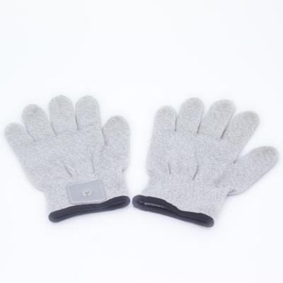 China Wholesale 15% Silver Fiber and 85% Nylon/Custom Hand Tools Tens Massage Gloves Compatible with Most Tens Machine Units for sale