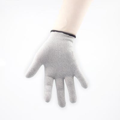 China 15% silver fiber and 85% nylon/custom high integration ten unit physiotherapy massage electrode gloves for relief pain for sale