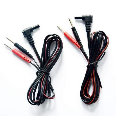 China Portable 2 ten in1 wire electrode snap lead to connect with ten EMS electrode pad for sale