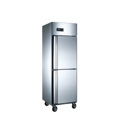 China Double-temperature Commercial 2 Door Kitchen Refrigerator 500L/1000L/1600L Stainless Steel Freezer Freezer Refrigerator for sale