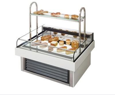 China Single-Temperature Commercial Refrigerator Showcase Top Open Style Island Dessert Bakery Cake Small Refrigerated Display Case for sale