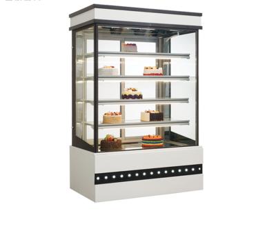 China Single-Temperature Vertical freezer supermarket bake cake dessert desktop refrigerated display case for sale