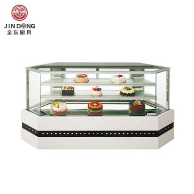 China Single-Temperature Luxury countertop food preservation freezer ice cream cabinet cake sushi bread display cabinet for sale