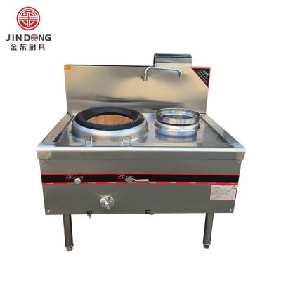 China Restaruant Chinese Commercial Brick Clay Powerful Cooking Stove Gas Wok Burner Cooker for sale