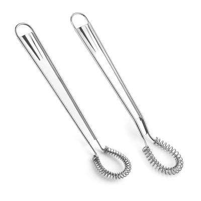 China New Design Stainless Steel Spring Egg Beater Viable Kitchen Beater FO Mixing and Stirring Cake Baking Accessories for sale