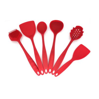 China 6pcs Sustainable Kitchen Utensils Cake Spoon Spatula Silicone Nonstick Heat Resistant Baking Set for sale