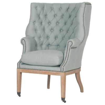 China french style armchair vintage wing chair sofa occasional chair high wing back chairs for sale