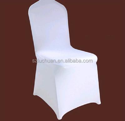 China Universal White Spandex Lycra Chair Cover Romantic Wedding for sale