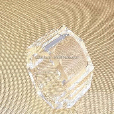 China Restaurant decorations hot sale lucite stocked acrylic napkin ring for sale