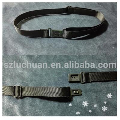 China Striped black metal or plastic buckle for adjustable bow tie straps for sale