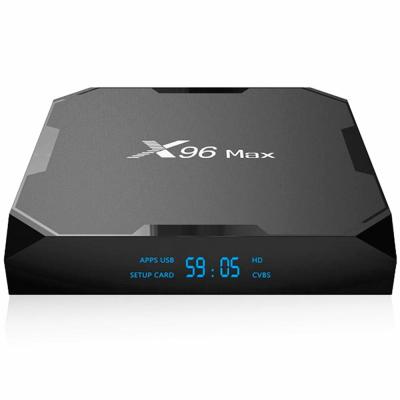 China Android Voice Box OEM/ODM Amlogic S905X3 X96 Max Support 4gb ddr4 TV Remote Box 4kx2K@75 Resolution Max for sale