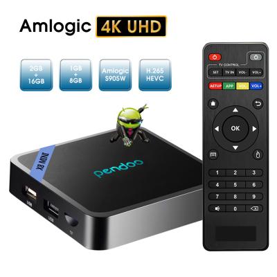 China MINI 1G8G 4k OEM Download User Manual Pendoo X8 For Android MX TV Box for sale