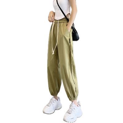 China Summer Casual Thin Harun Pants Slim Guard Pants Summer Thin Loose Tian Si Sports Pants Women Anti-wrinkle Gaiters for sale