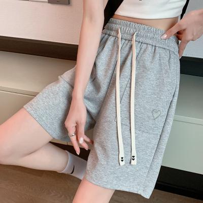 China Breathable Macaron Leg Sports Womens Wide Leg Shorts Women's Casual Summer High Top Loose Fitting Slimming Trousers Running Out for sale