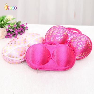 China Wholesale Fashionable Lightweight Encai EVA Bra Bag Organizer Travel Underwear Storage Bag for sale