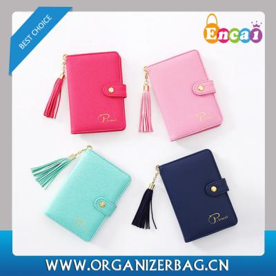 China Passport Encai New Arrival Travel PU Passport Cover With Stylish Handle Card Credit Passport Holder for sale