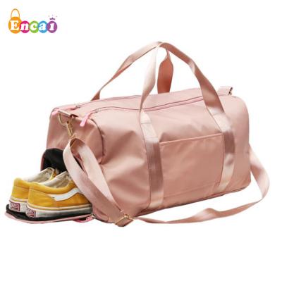 China Cheap Large Capacity Nylon Foldable Duffel Bag Travel Encai Excursion Shoulder Bag for sale