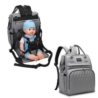 China Backpack Mommy Diaper Bag Backpack with Travel Foldable Baby Seat Chair Waterproof Bag for sale