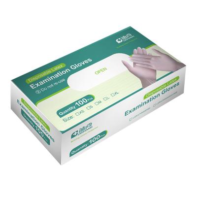 China Comfortable Disposable Latex Gloves Powder Free Latex Examination Gloves Non Sterile Examination Gloves for sale