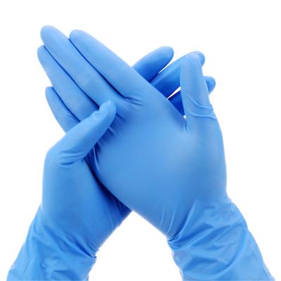 China Disposable Powder Free Nonsterile Gloves Safety Medical Examination Nitrile Nitrile Chemical Gloves Medical Examination Gloves for sale